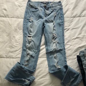 Hollister ripped jeans